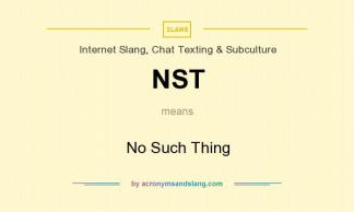 NST meaning - what does NST stand for?