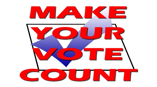 Make your vote count with tick in box